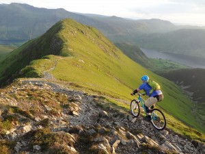 Evening descent from Whiteless Pike